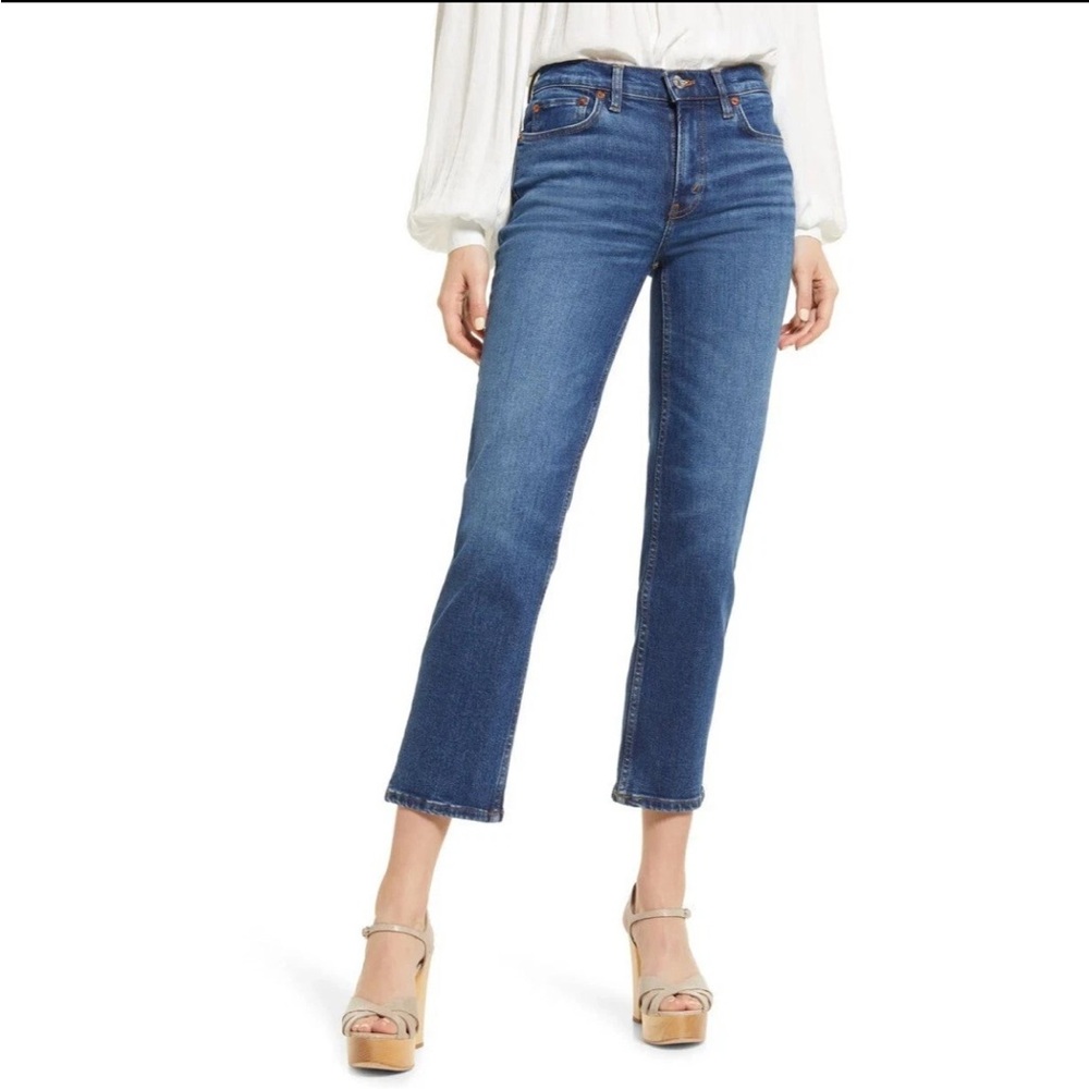 RE/DONE WOMEN’S JEANS - 70’S MID RISE STOVE PIPE - 28 W - PREOWNED